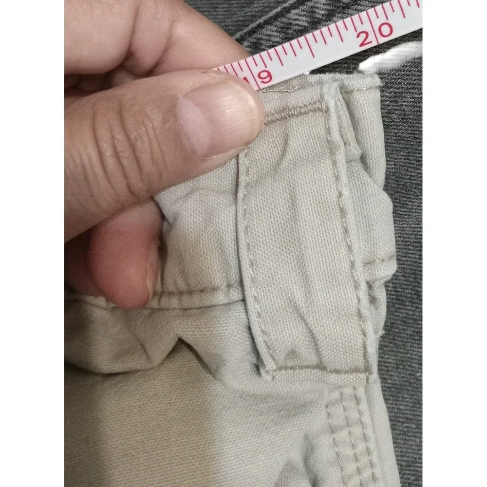 Carhartt Mens Tan Khaki‎ Canvas Carpenter Work Shorts Size 40 Utility Pocket